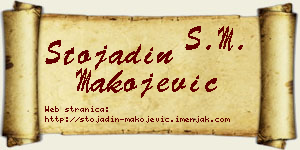 Stojadin Makojević vizit kartica